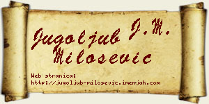 Jugoljub Milošević vizit kartica